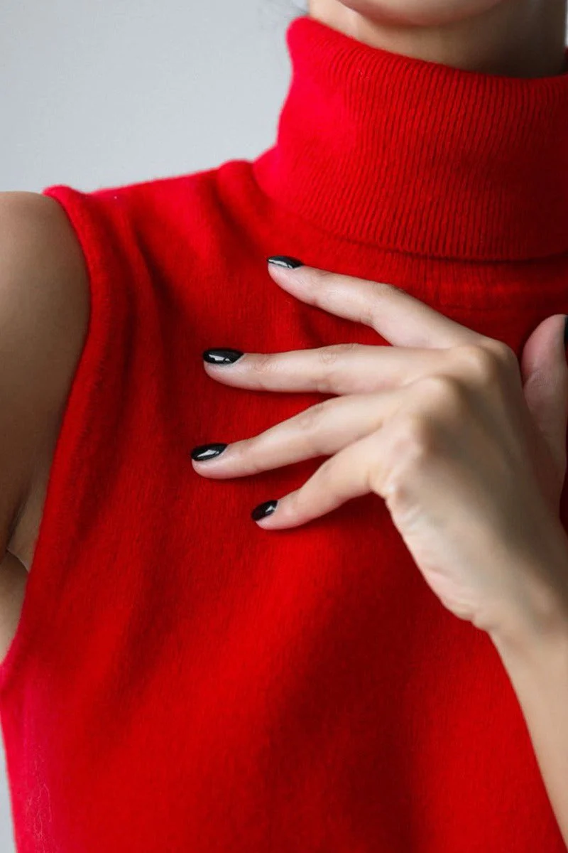 Slim Turtleneck Knit Top - Image 7