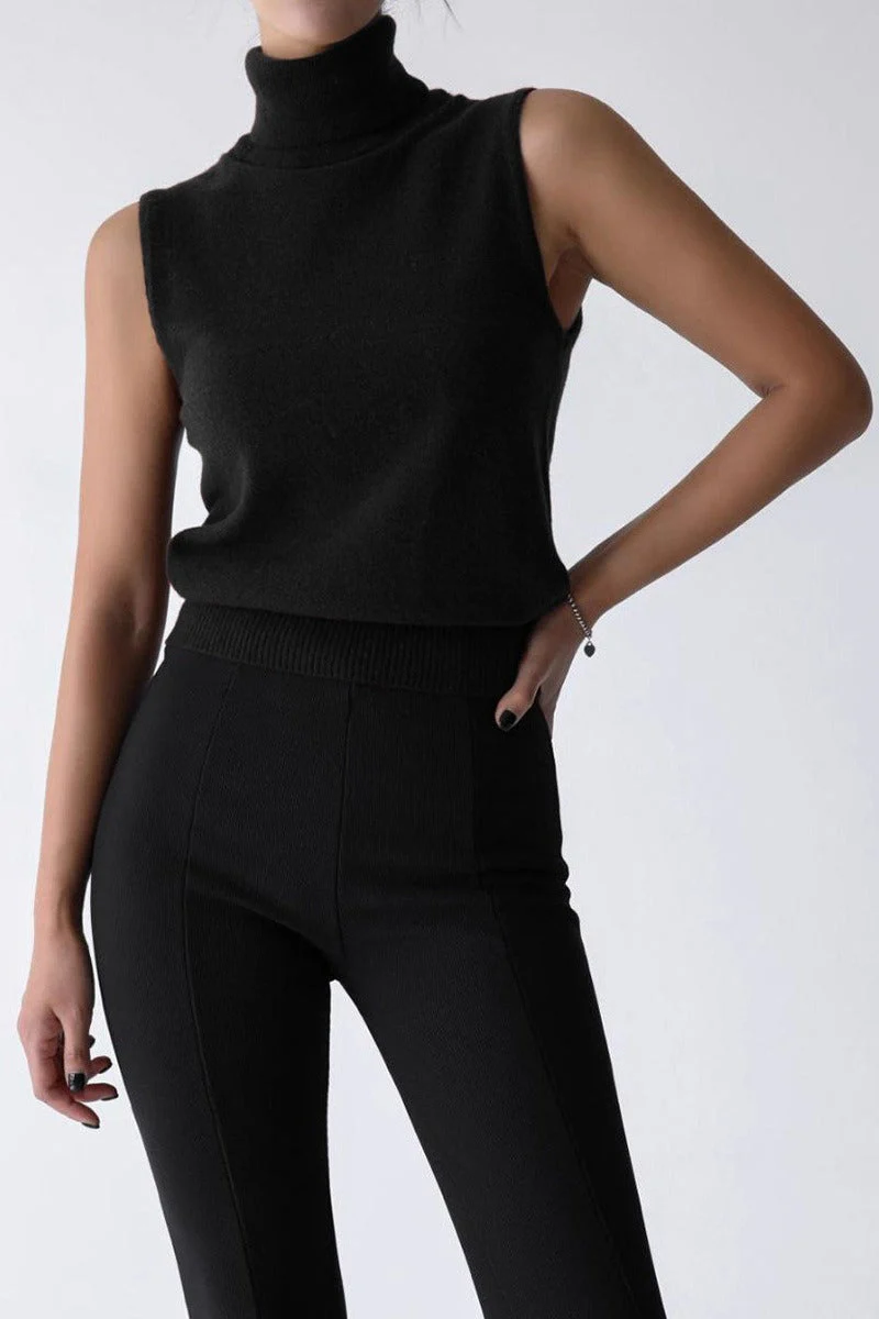 Slim Turtleneck Knit Top - Image 9