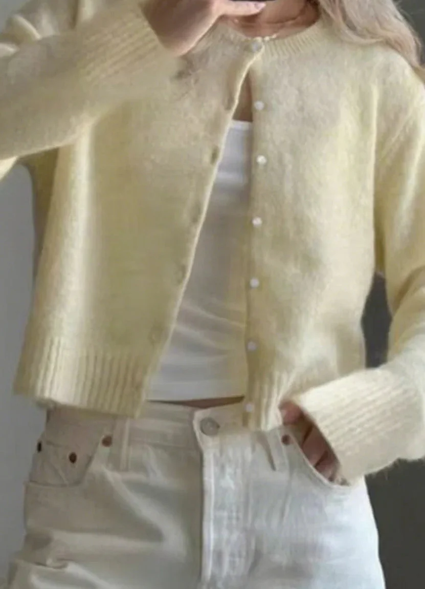Soft Knit Solid Color Cardigan - Image 6
