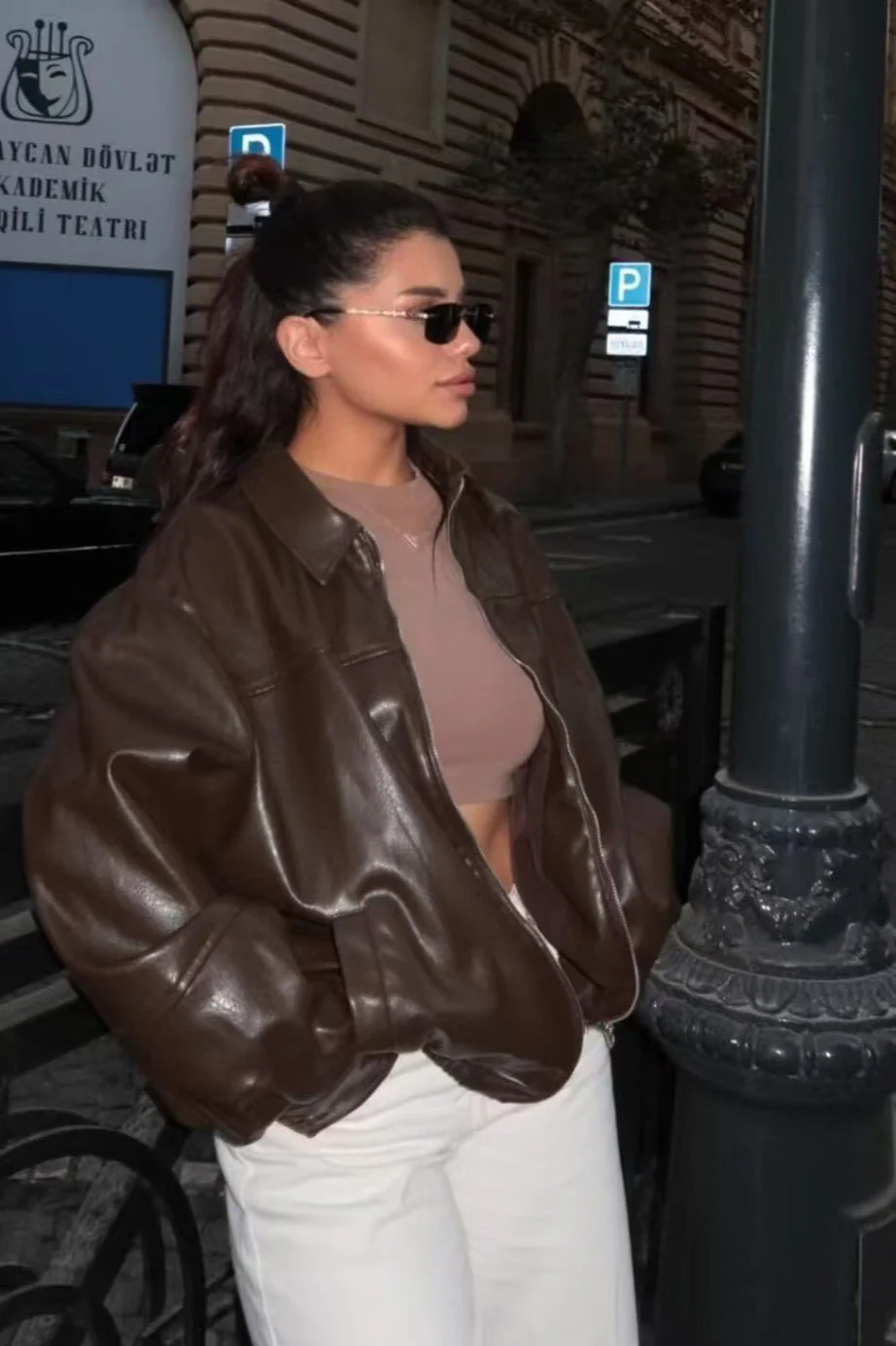 Solid Color Aviation Style Jacket - Image 6