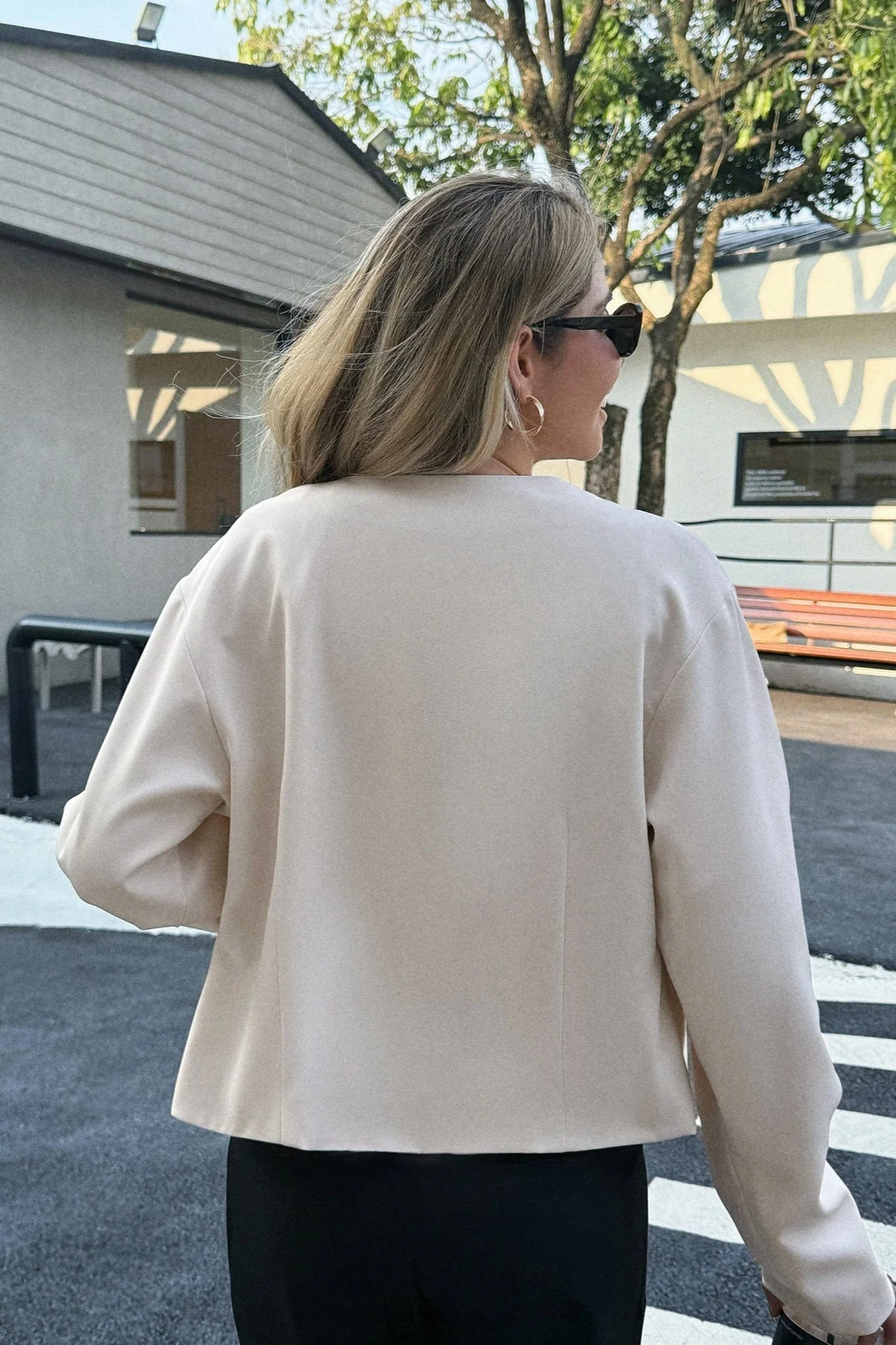 Solid Color Casual Jacket - Image 4