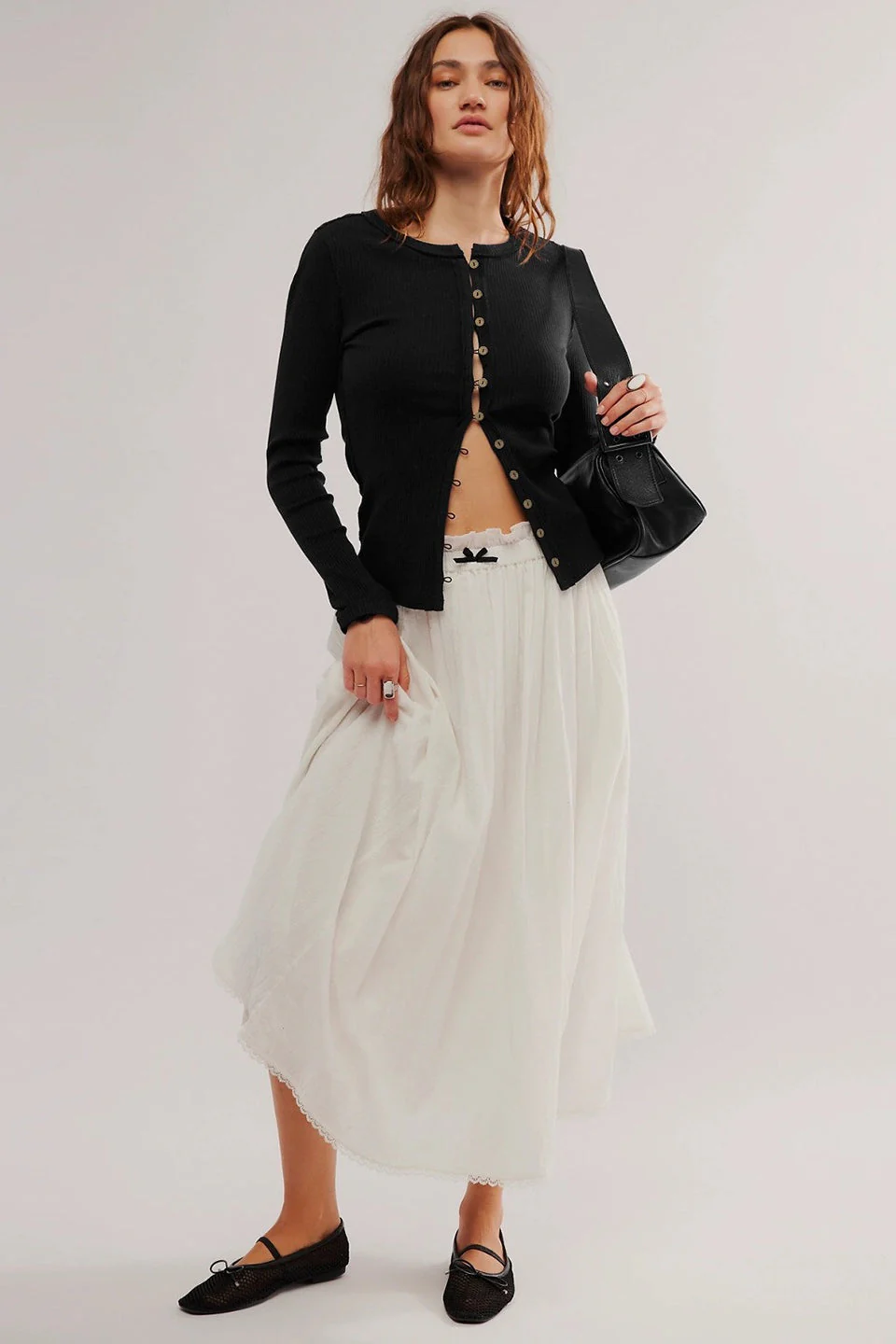Solid Color Ribbed Cardigan - Image 13