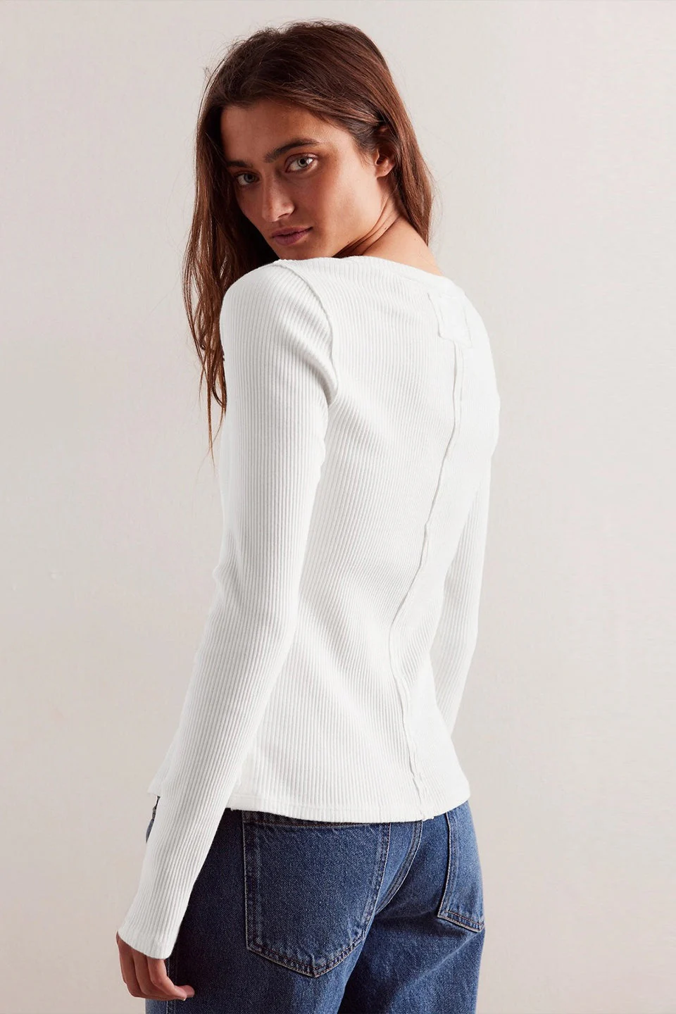 Solid Color Ribbed Cardigan - Image 9