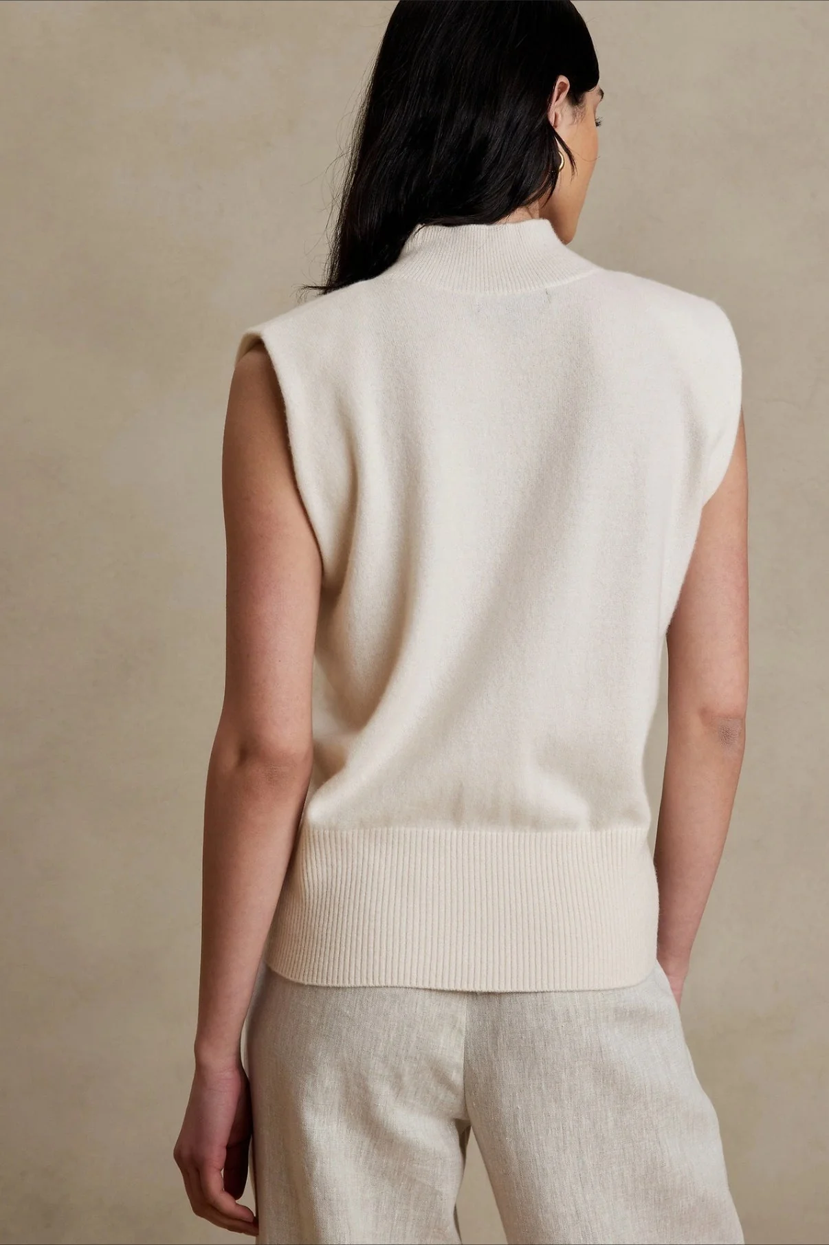 Solid Crew Neck Knit Top - Image 3