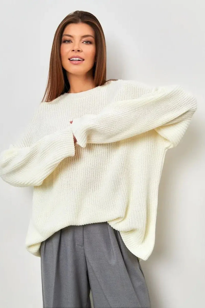 Solid Knit Crewneck Pullover Sweater - Image 10