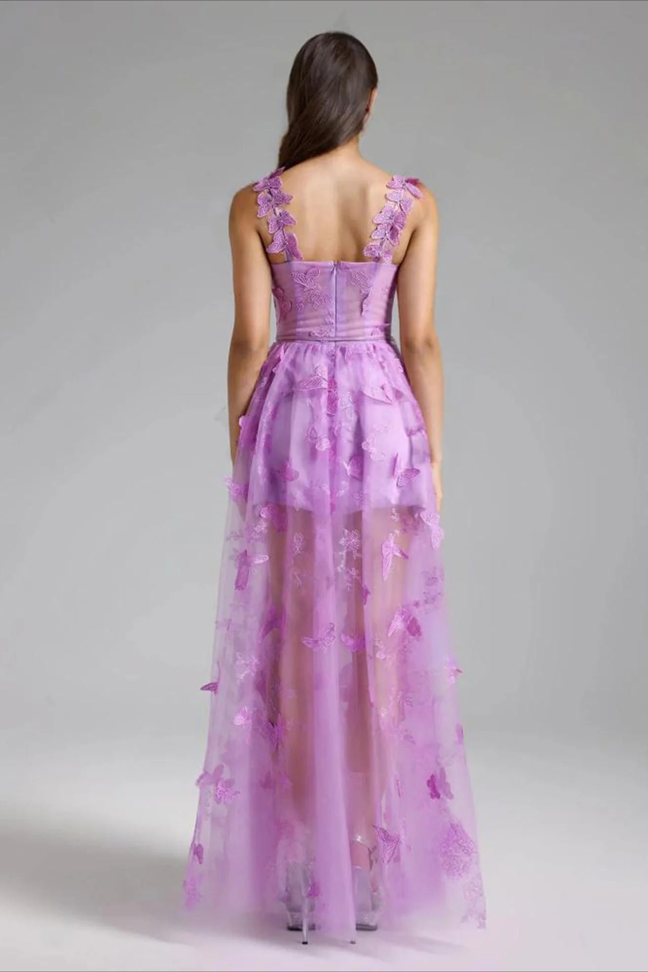 Spaghetti Strap Butterfly Party Dress - Image 2