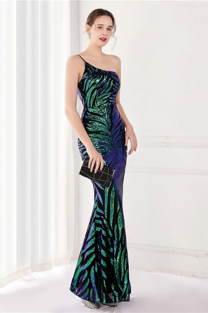 Sparkle Beaded V Neck Party Gown Formal Dress - Image 11