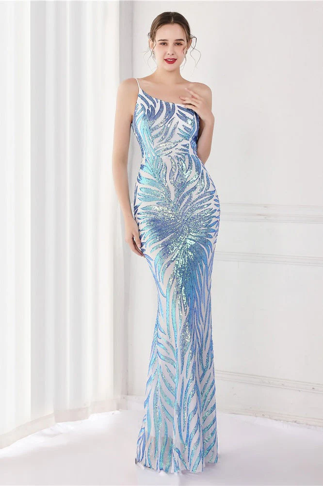 Sparkle Beaded V Neck Party Gown Formal Dress - Image 13