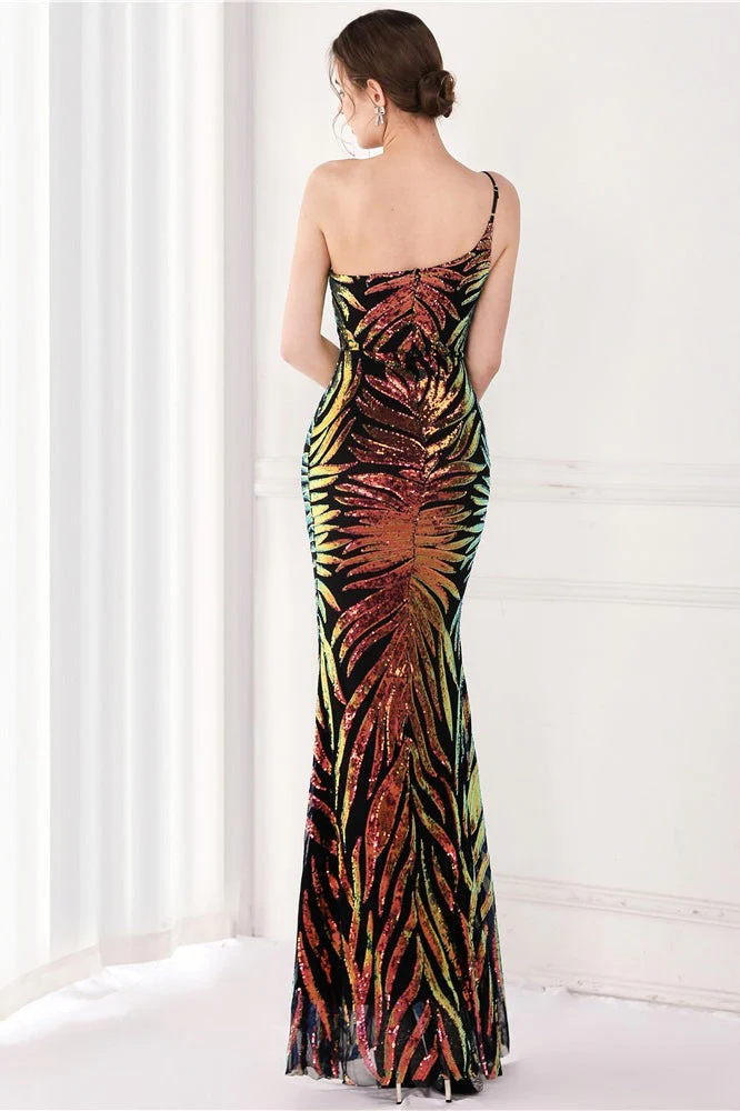 Sparkle Beaded V Neck Party Gown Formal Dress - Image 8