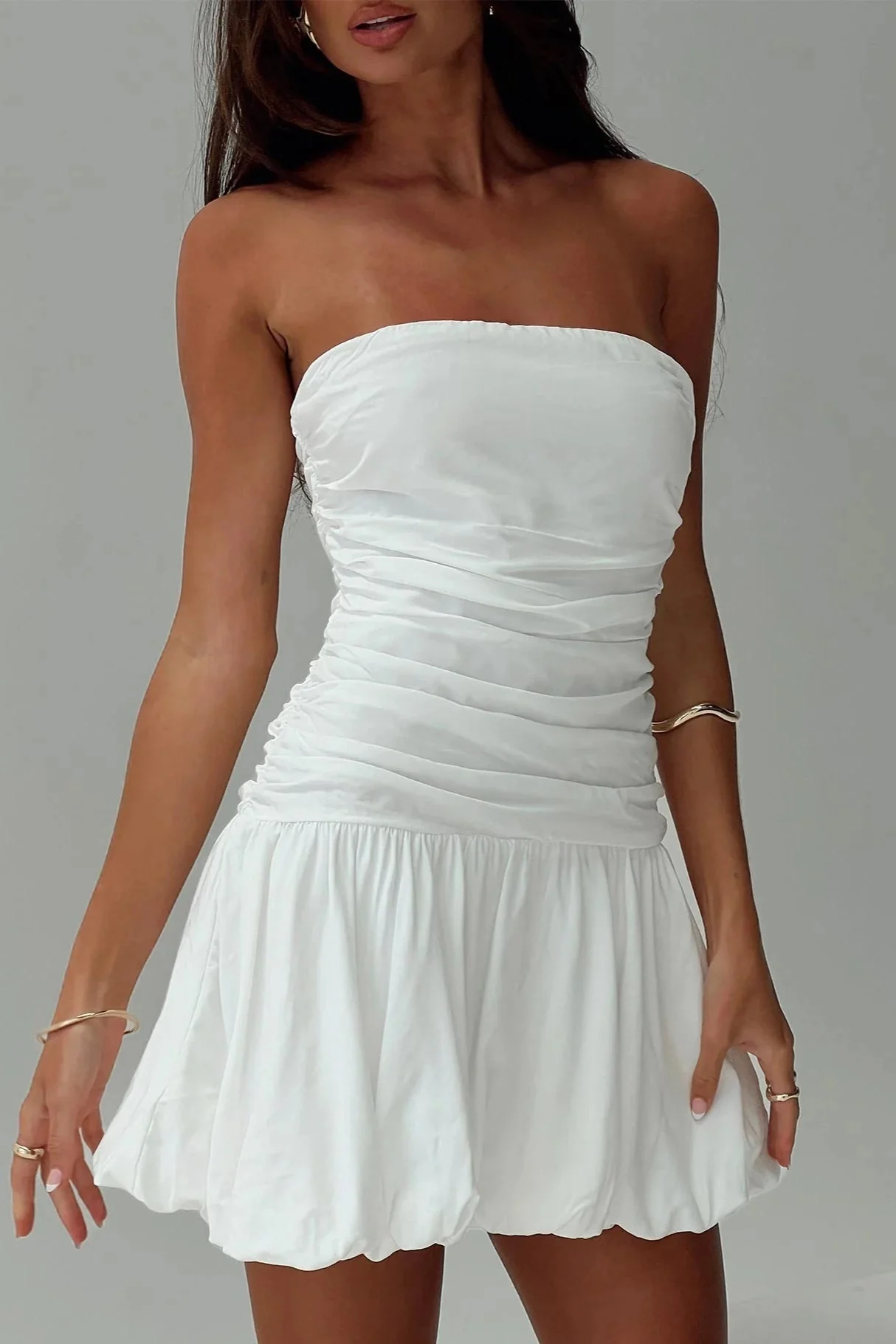 Strapless Bodycon Mini Party Dress - Image 2