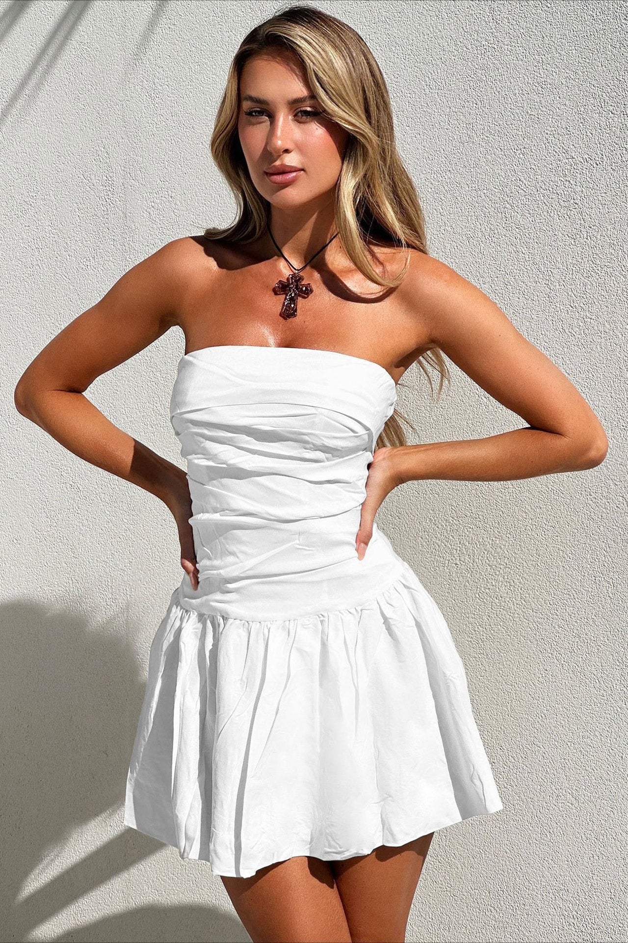 Strapless Bodycon Mini Party Dress - Image 3