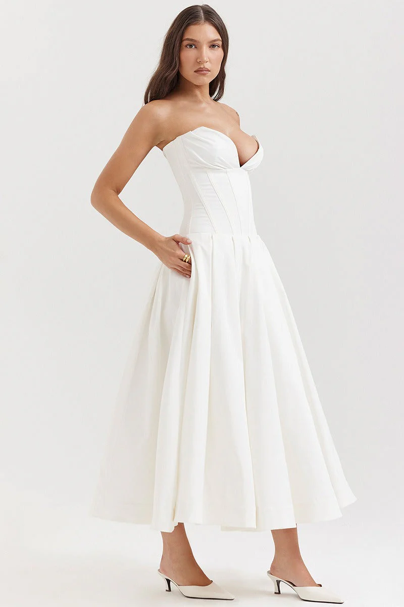Strapless Corset A-Line Party Dress - Image 13