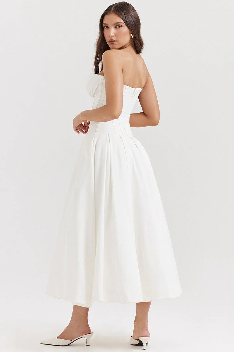Strapless Corset A-Line Party Dress - Image 14
