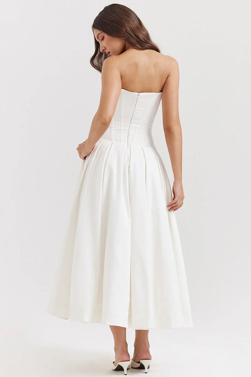 Strapless Corset A-Line Party Dress - Image 15