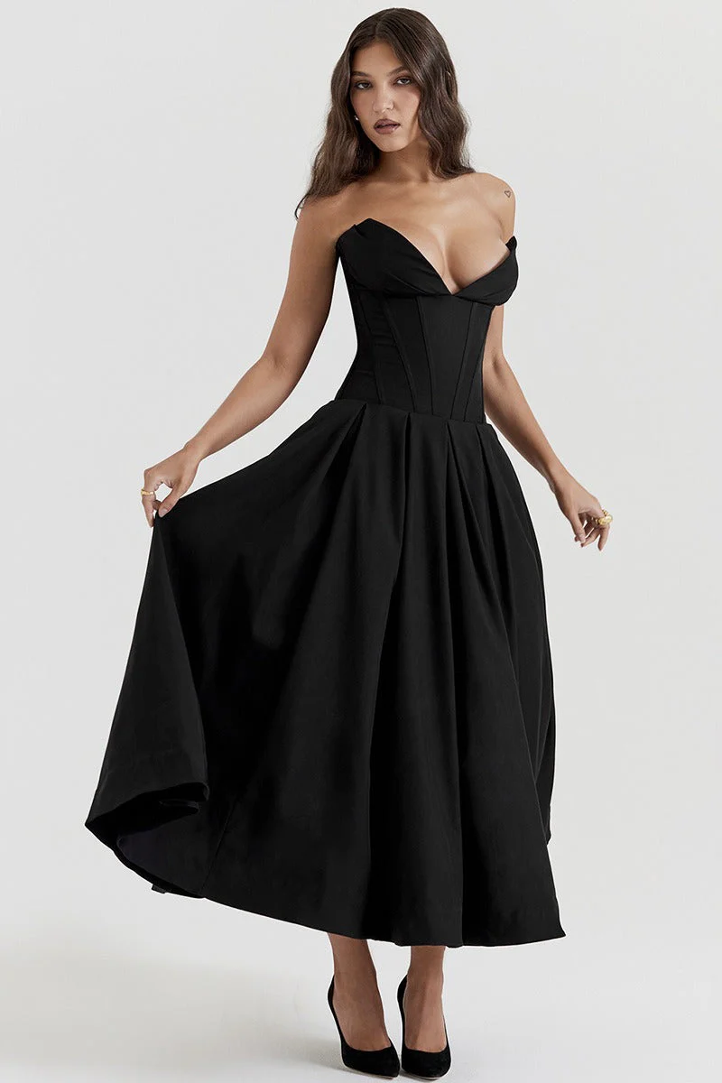Strapless Corset A-Line Party Dress - Image 3