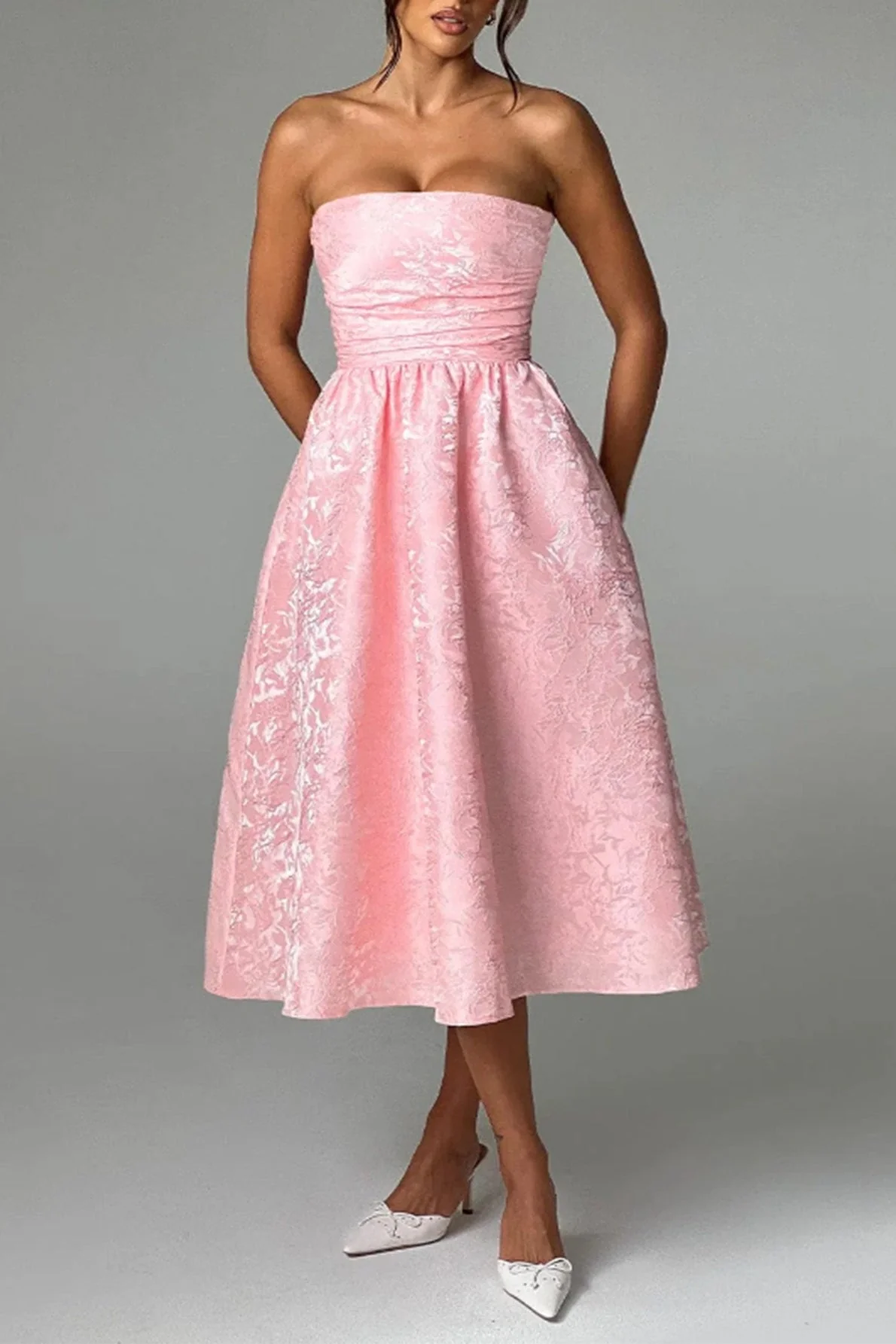 Strapless Elegant Party Dress - Image 14