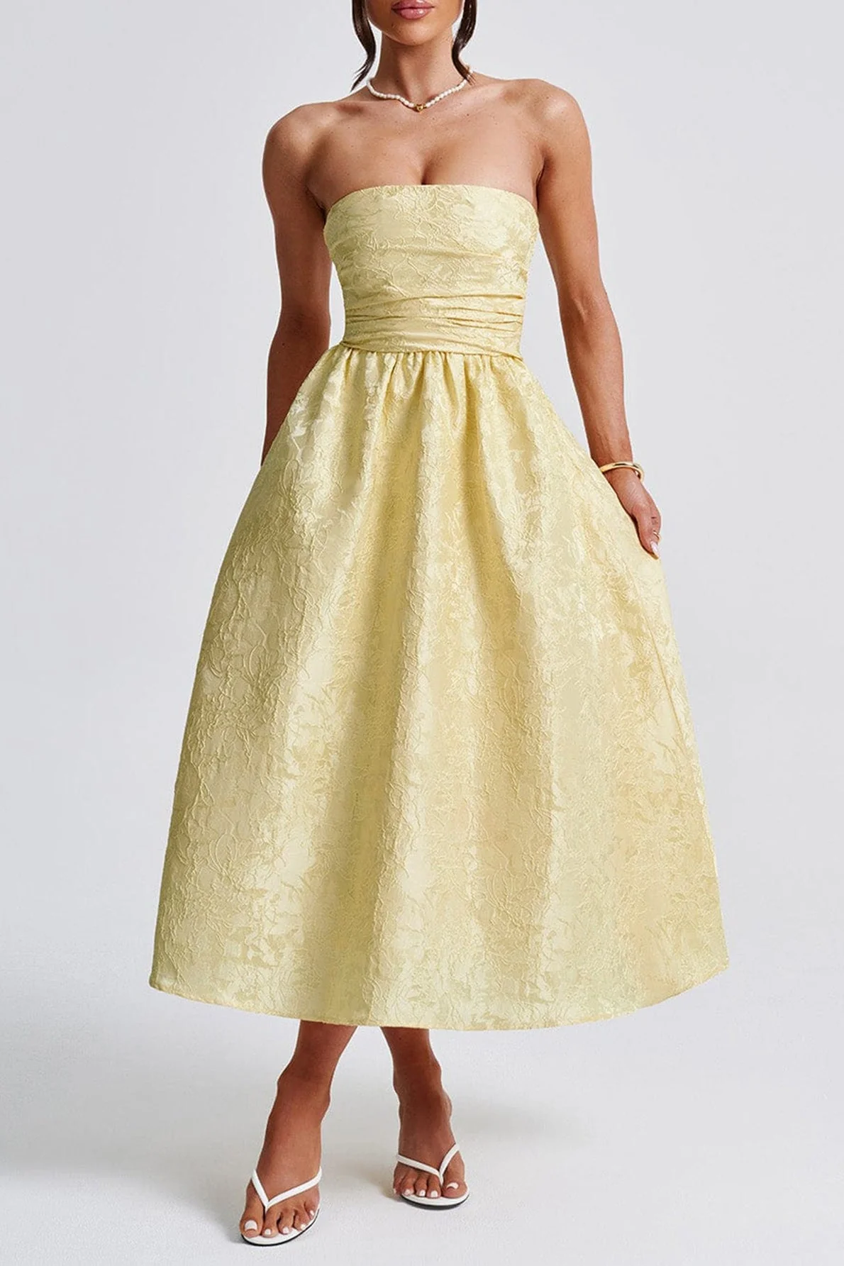Strapless Elegant Party Dress - Image 4