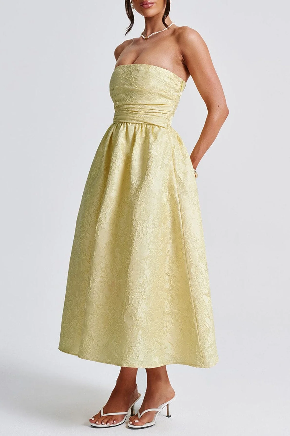 Strapless Elegant Party Dress - Image 5