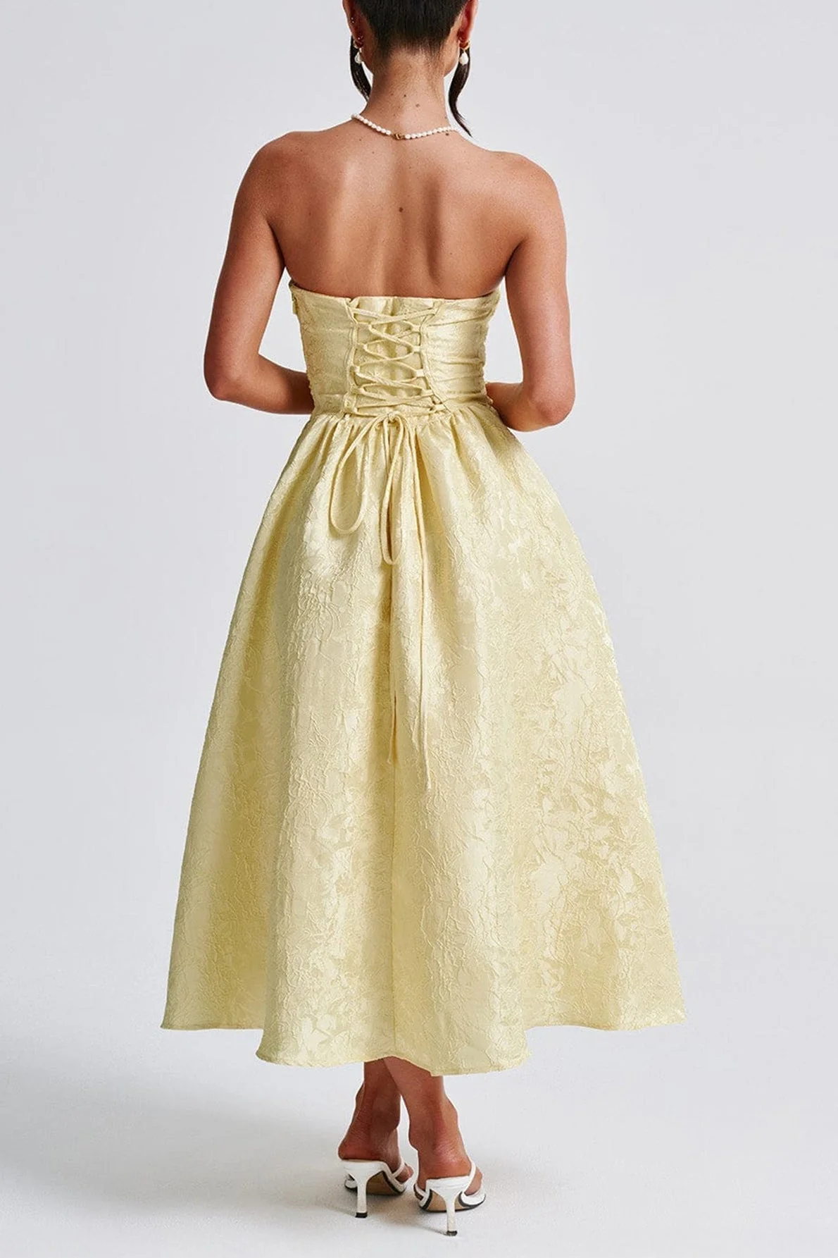 Strapless Elegant Party Dress - Image 6