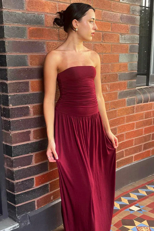 Strapless Off Shoulder Maxi Formal Dress - Image 2