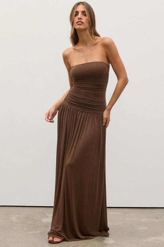 Strapless Off Shoulder Maxi Formal Dress - Image 7