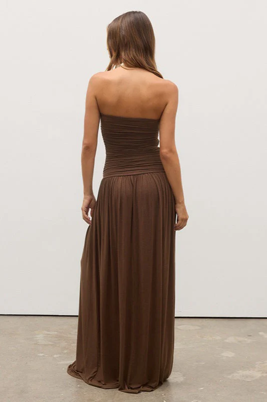 Strapless Off Shoulder Maxi Formal Dress - Image 9