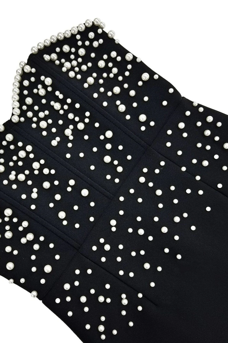 Strapless Pearl Bandage Party Dress - Image 8