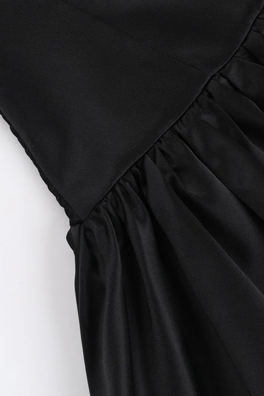 Strapless Ruched A-Line Party Dress - Image 10