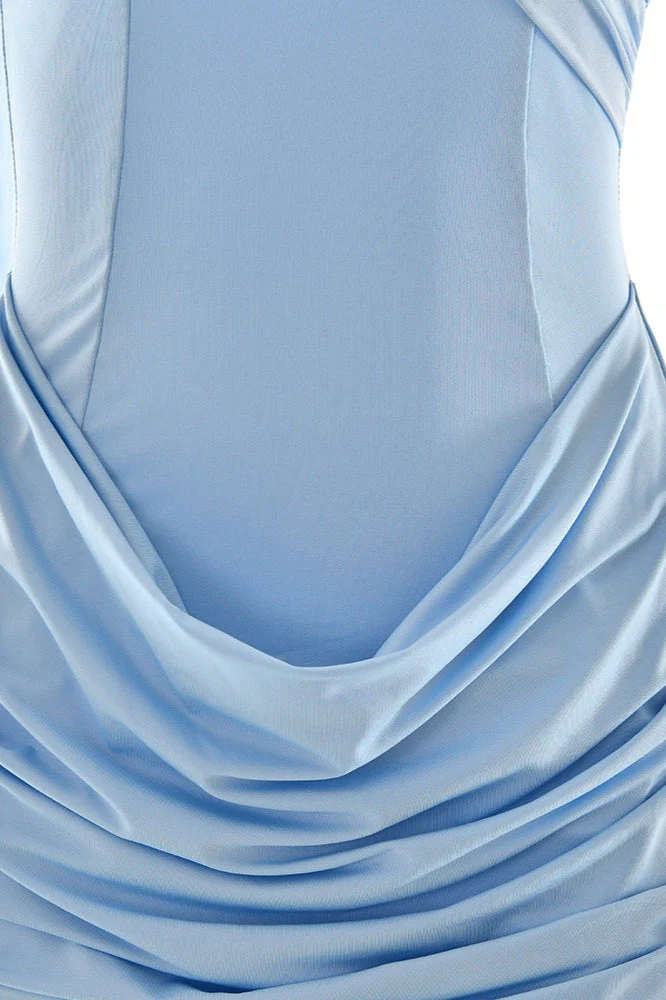 Strapless Ruched Bodycon Mini Party Dress - Image 10
