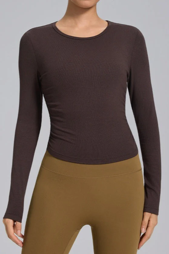 Stretch Round Neck Knit Top - Image 10