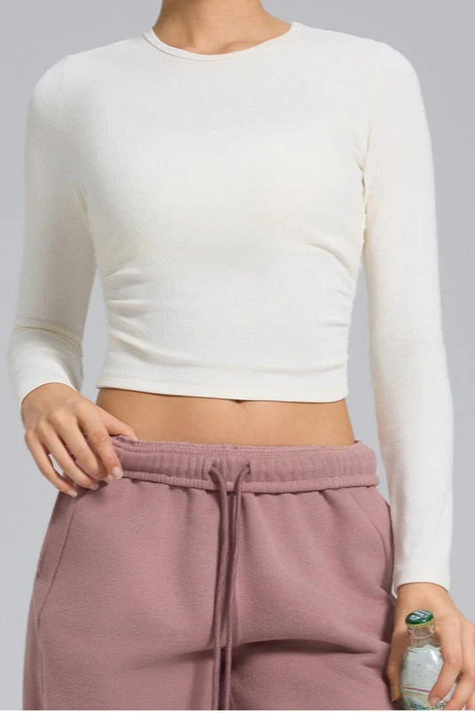 Stretch Round Neck Knit Top - Image 3