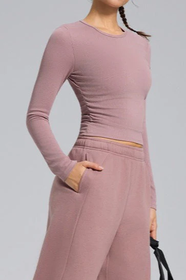 Stretch Round Neck Knit Top - Image 8