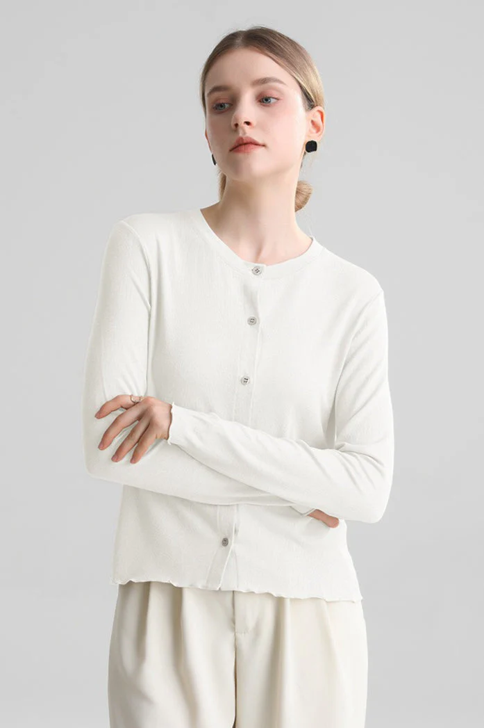 Structured Tencel Cardigan - Image 7
