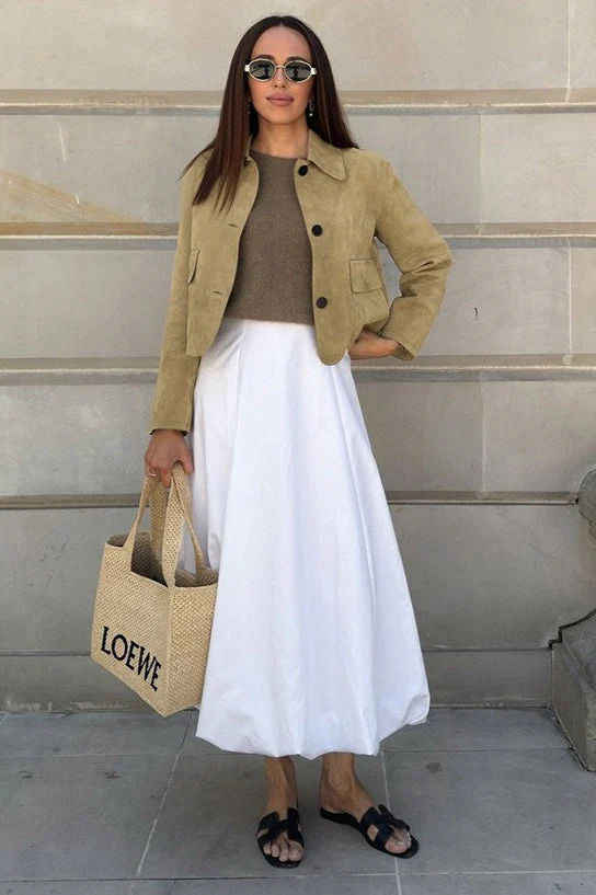 Suede Lapel Vintage Jacket - Image 7