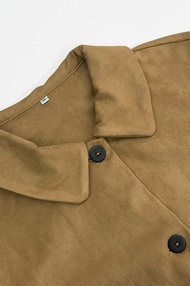 Suede Lapel Vintage Jacket - Image 8