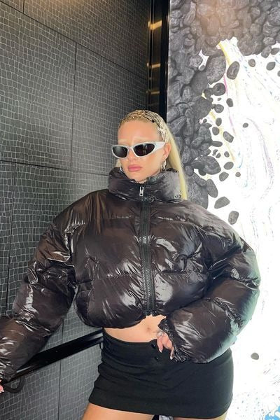 Thermal Insulated Crop Puffer Jacket - Image 2