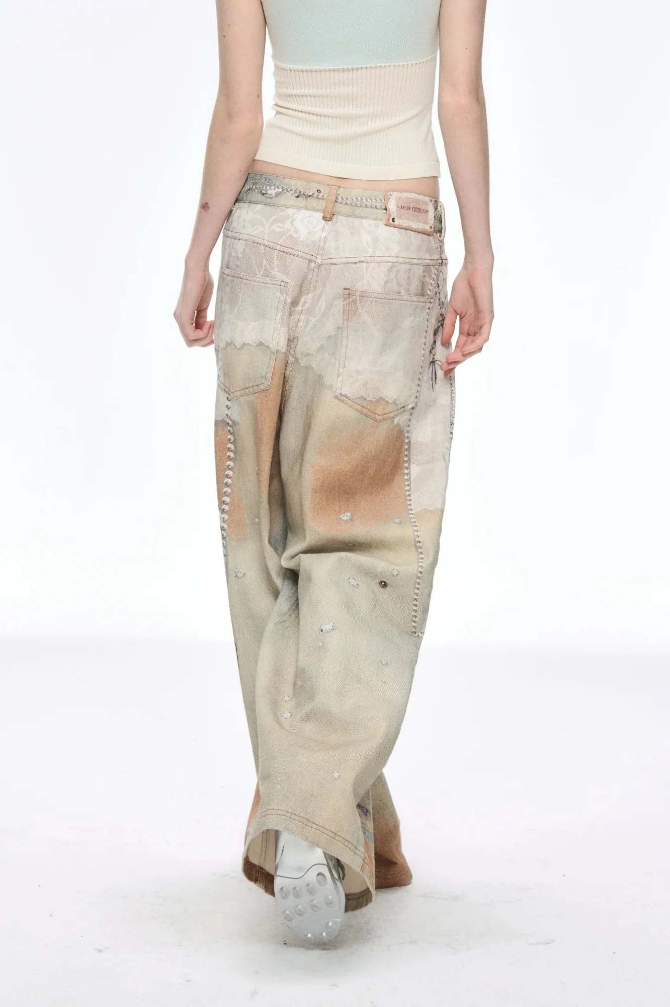 Tie Dye Baggy Wide Leg Denim Jeans - Image 22