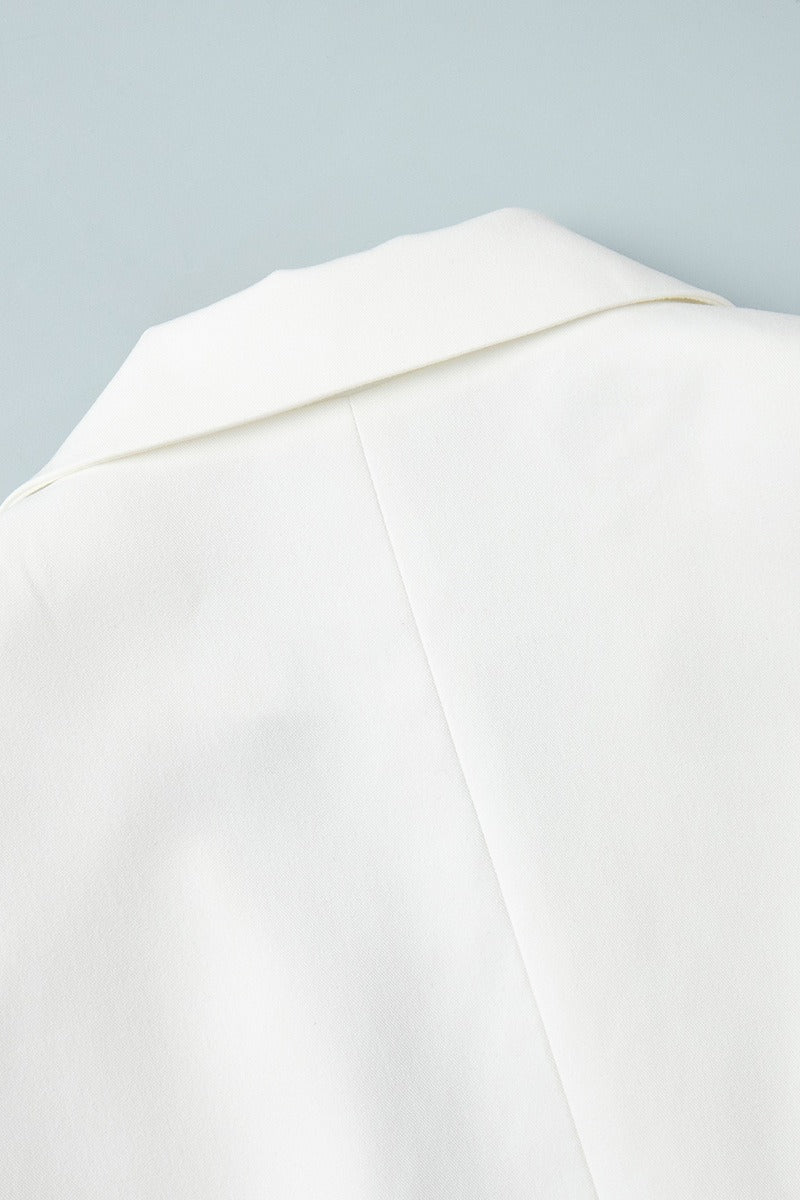 Tie-Waist Cropped Blazer - Image 13