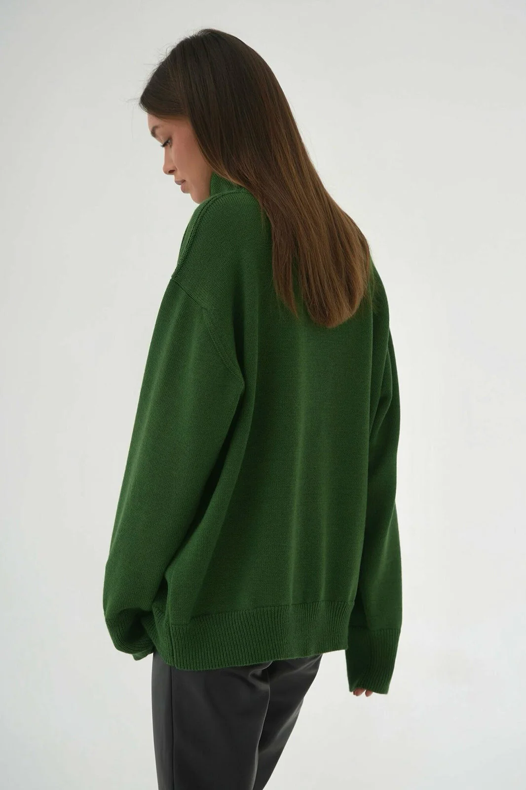 Turtleneck Loose Knit Pullover Sweater - Image 4