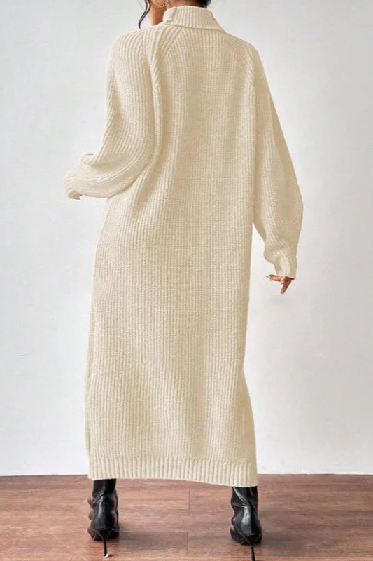 Turtleneck Pullover Sweater Dress - Image 5