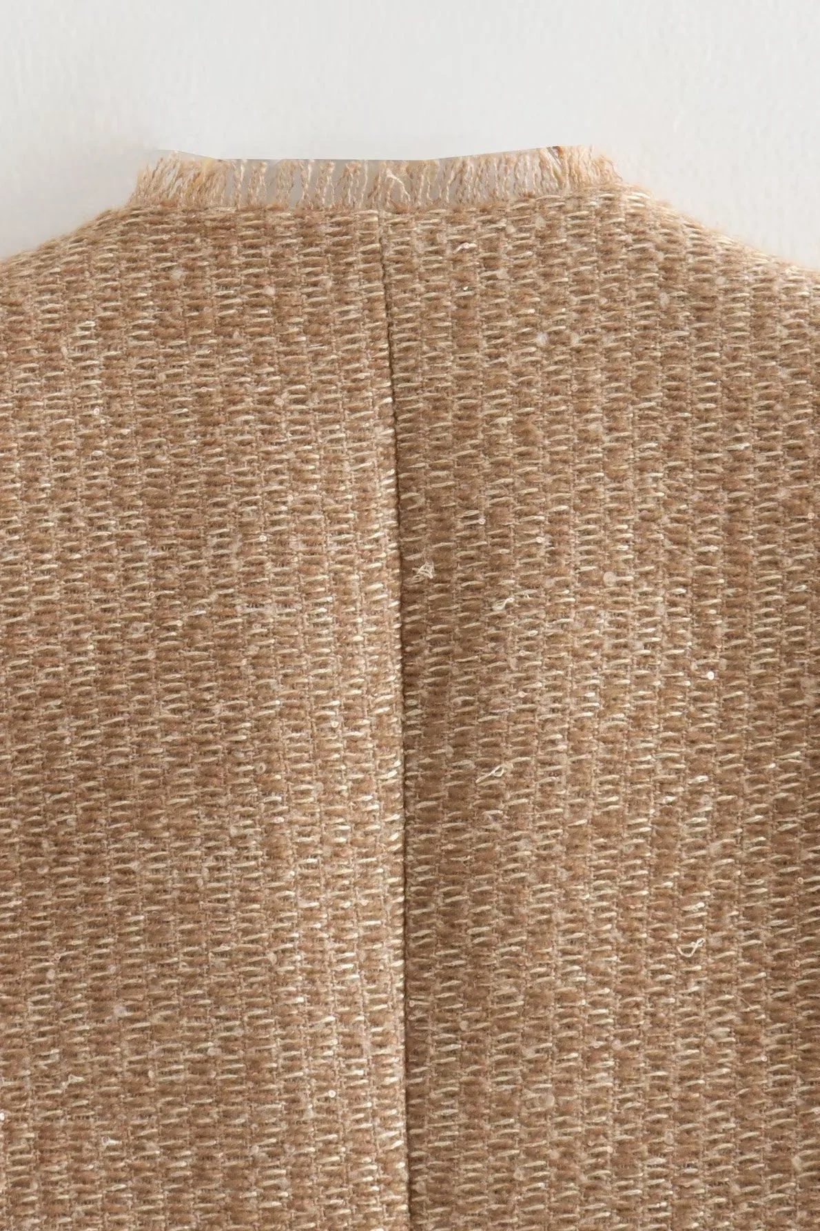 Tweed Single Breasted Short Coat - Image 13