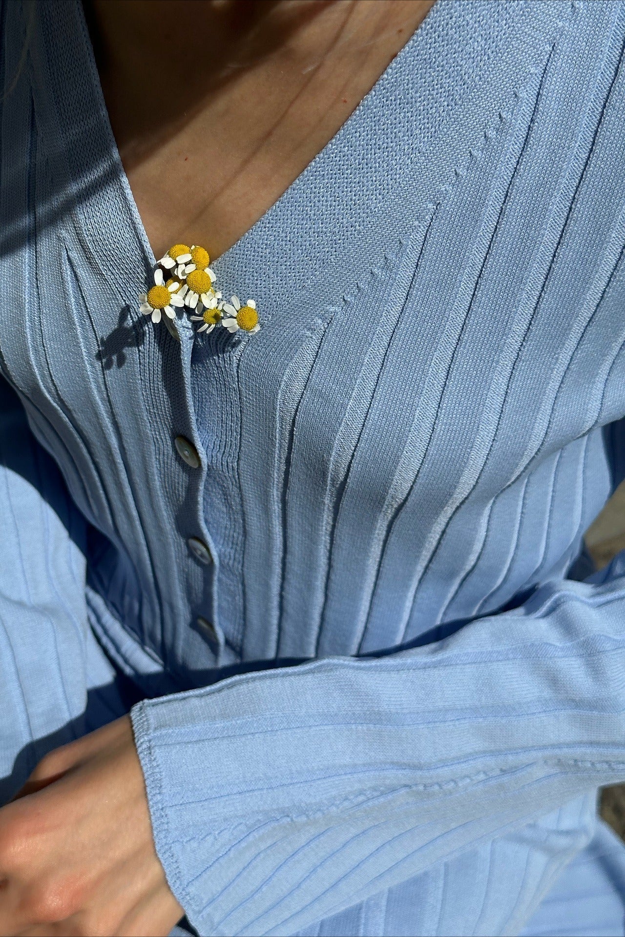 Two-Piece Bell Sleeve Knit Sweater Dress - Image 8