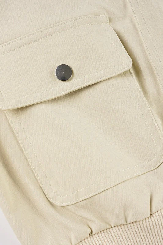 Utility Belted Stand Collar Jacket - Image 8