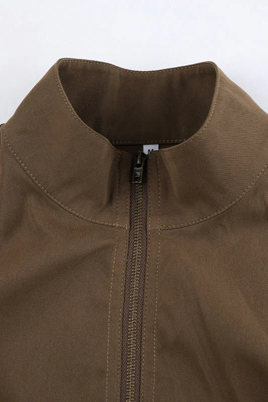 Utility Belted Zip Pocket Jacket - Image 10