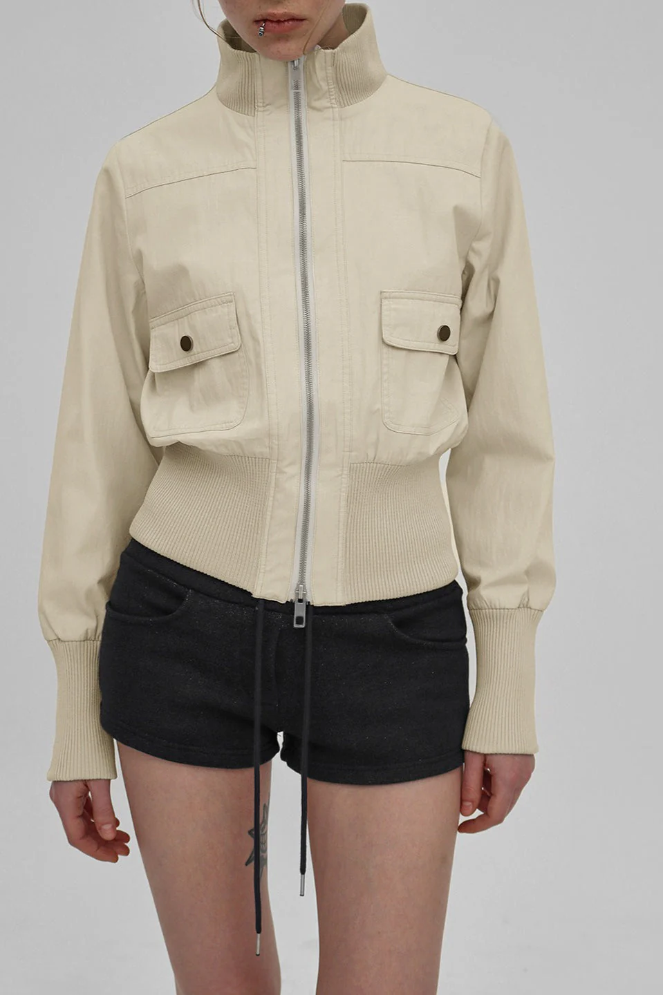 Utility Belted Zip Pocket Jacket - Image 8
