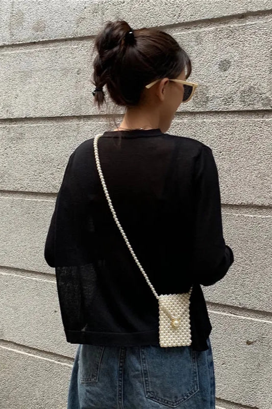 V-Neck Lightweight Knit Cardigan - Image 13
