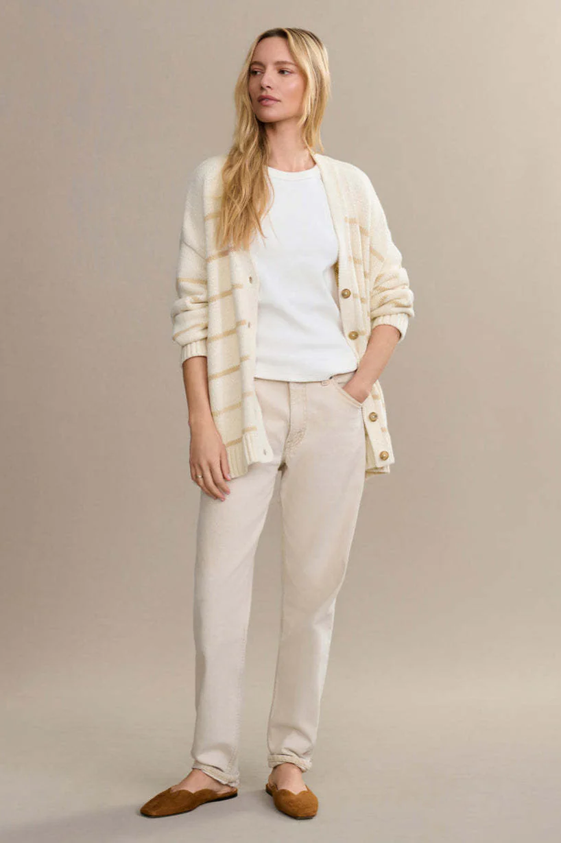 V-Neck Striped Cotton Sweater - Image 23