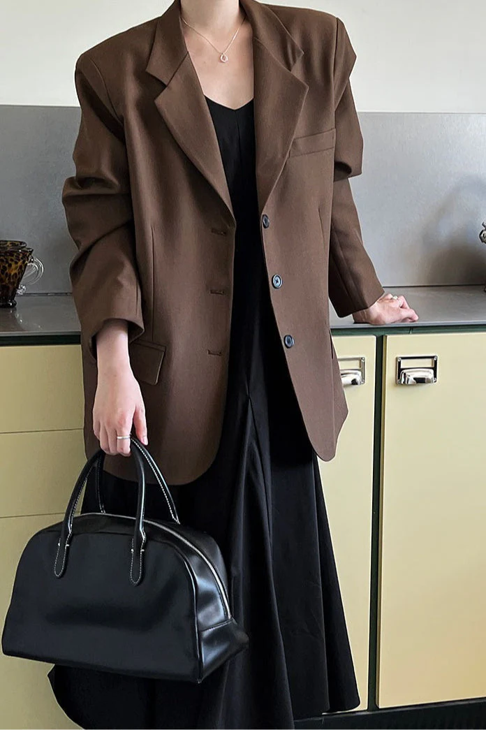 Vintage Casual Long Sleeve Blazer - Image 12
