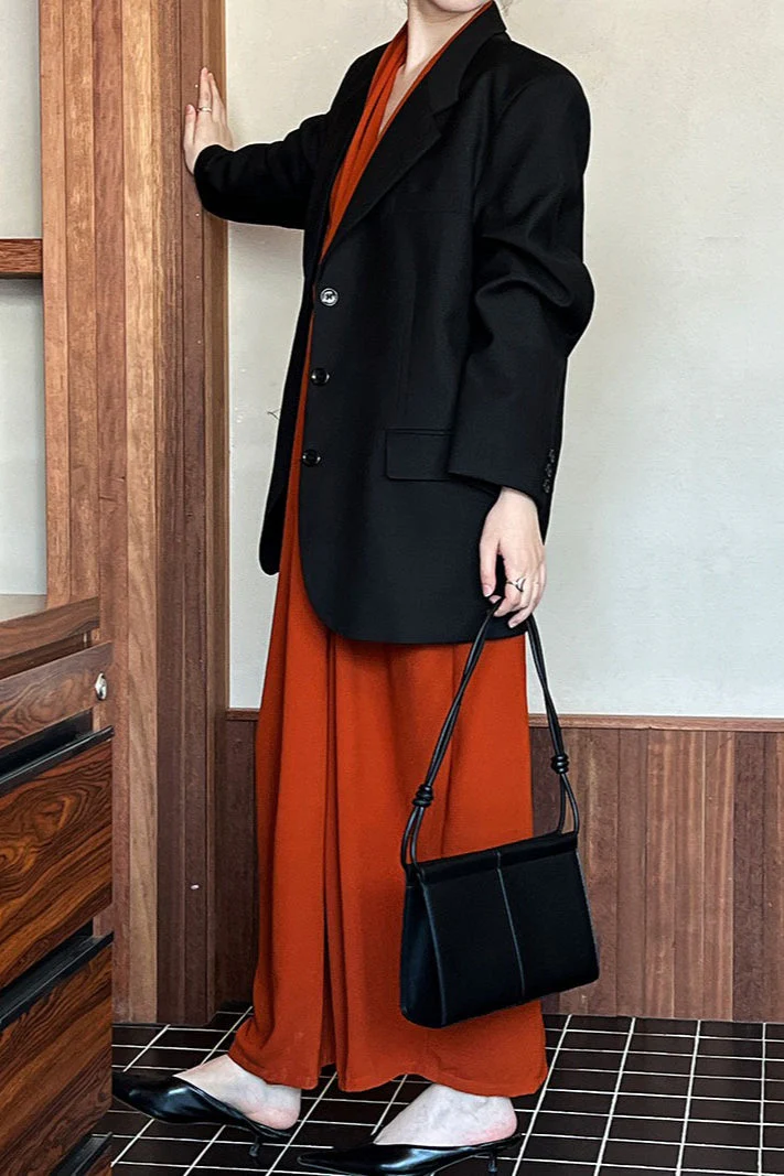 Vintage Casual Long Sleeve Blazer - Image 4