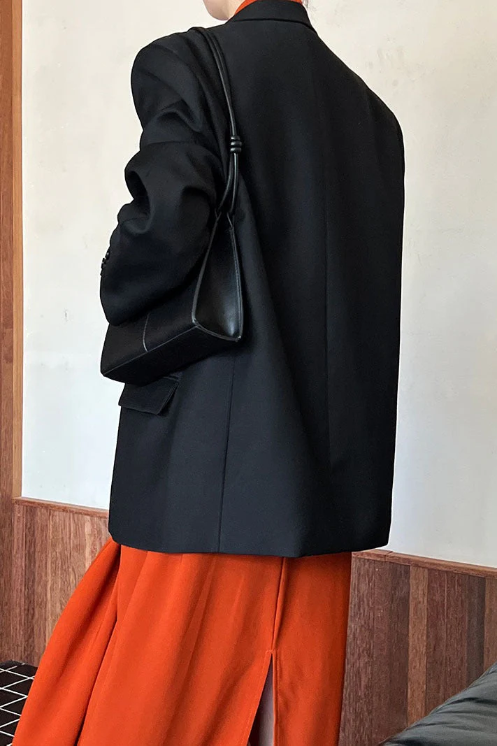 Vintage Casual Long Sleeve Blazer - Image 6